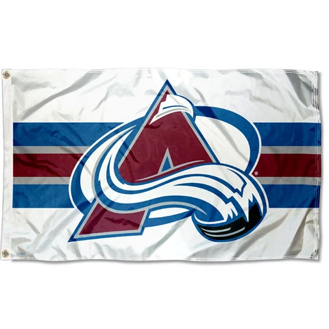 Colorado Avalanche White Flag Cover
