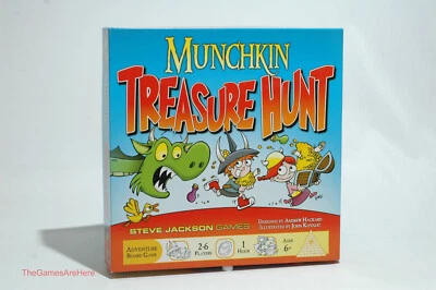 Munchkin Treasure Hunt - Steve Jackson Games Board Game 1st Edition 2014 - Image 1 of 4