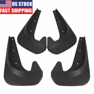 4PCS EVA Plastic Wearing Mud Flaps Splash Guards Fit For Car Front & Rear Fender - Picture 1 of 9