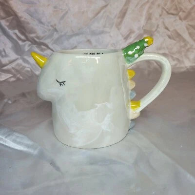 Tag Cream Lusterware Unicorn You’re One Of A Kind taza de té de café taza 12 OZ Foto 1 de 4