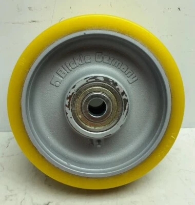 Rueda de núcleo de hierro Blickle GTH 252/30K-BB1 banda de rodadura de poliuretano 9 13/16" de diámetro Foto 1 de 4