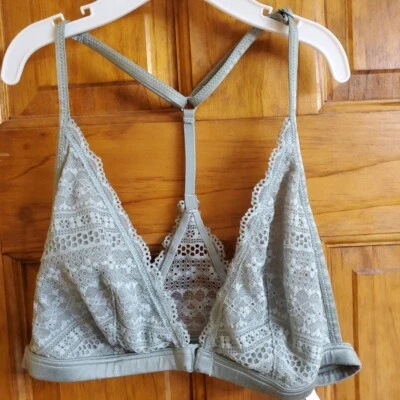 Victoria's Secret спортивная спереди близко треугольник кружева бюстгальтер зеленый размер S - Изображение 1 из 4