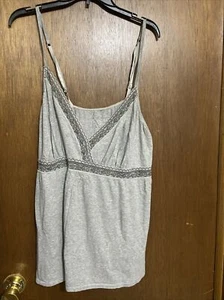 Cacique Sleepwear Gray Cami Top Size 22/24 - Picture 1 of 8