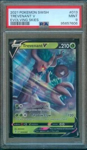 2021 Pokemon tcg TREVENANT V Cieli in Evoluzione #013/203 PSA 9 - Foto 1 di 2