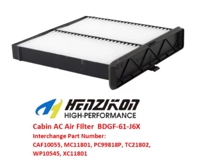 Filtro de aire acondicionado de cabina para 2019-2024 MAZDA 3 SKYACTIV 2,0 L 2,5 L CAF10055 especificaciones OE Foto 1 de 3