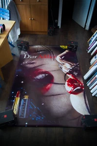 DIOR ADDICT 💋 B großes französisches Vintage Werbung Mode sexy Poster Original - Bild 1 von 7