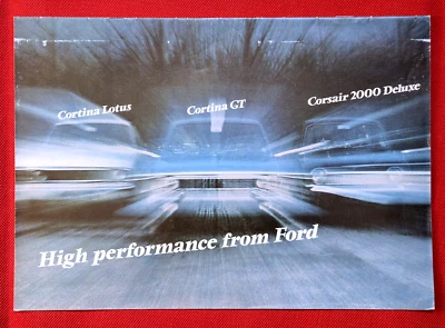 1967 Ford High Performance Sales Brochure - LOTUS CORTINA, GT, CORSAIR 2000 - Image 1 of 4