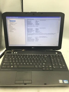 DELL LATITUDE E5530 - BOOTS TO BIOS - BROKEN HINGE - INTEL I5 3210 - NO RAM - BB - Picture 1 of 7