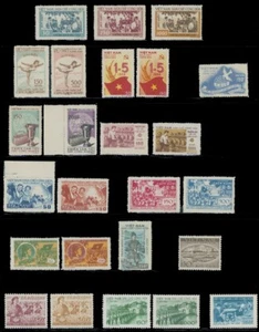 1958, NORTH VIETNAM, COMPLETE YEAR SET COLLECTION, MNH, SCOTT #64-88 - Picture 1 of 1