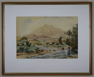 West of Ireland landscape. Watercolour by listed artist Frank Murphy c1965 - Picture 1 of 10