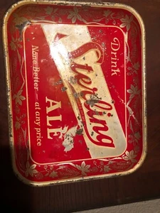 Vintage Sterling Ale Beer Tray - Picture 1 of 5