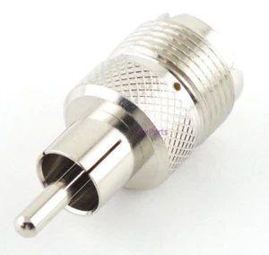 Enchufe UHF hembra a RCA para kit de heathkit y escáneres adaptador conector radioaficionados EE. UU. - Imagen 1 de 2