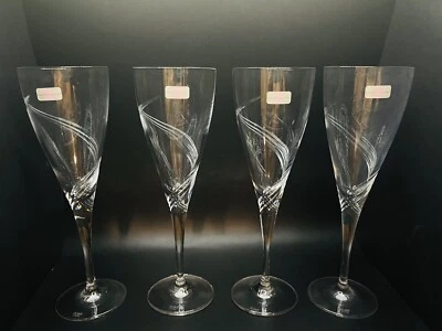 NIB Stuart Crystal Wine Glasses Symphony Set Of 4 England VTG Discontinued - Image 1 of 4