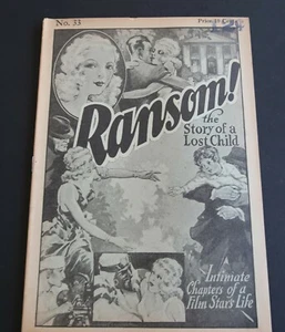 1930's Ransom! The Story of a Lost Child dime pulp serialized magazine issue 33 - Picture 1 of 8