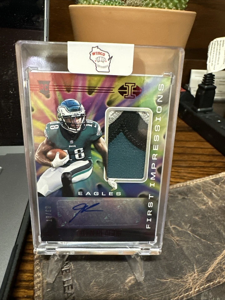 2020 Panini Illusions First Impressions Autographed Memorabilia Jalen Reagor/99 - Image 1 of 2