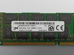 Micron DDR3-RAM 16 GB PC3L-12800R ECC MT36KSF2G72PZ-1G6E1FF (ServerRam) - Imagen 1 de 2