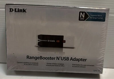 D-Link Ranger Booster N USB Adapter N300 New Factory Sealed Fast Shipping - Image 1 of 3