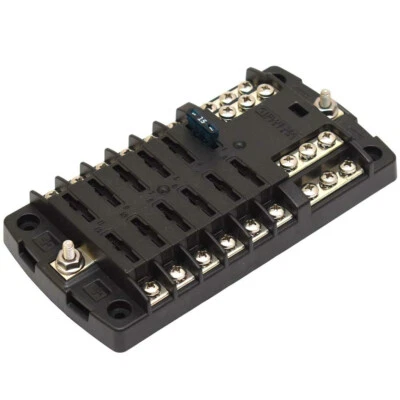 Blue Sea Systems Boat Fuse Block 5031 | 12 Slot 6 1/2 x 3 3/8 Inch Foto 1 de 4