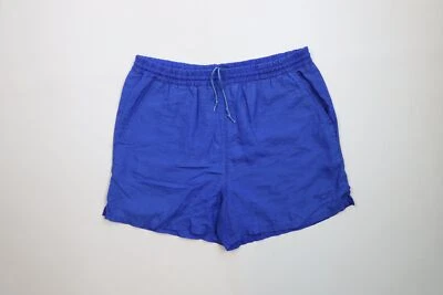 Vintage 90s Reebok Mens Large Faded Spell Out Above Knee Shorts Baggies Nylon - Image 1 of 4
