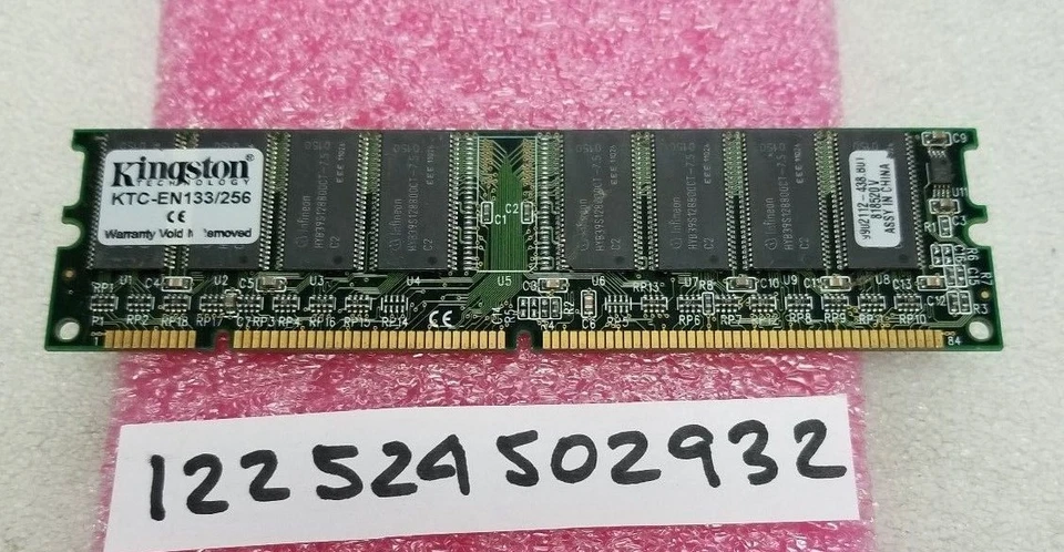  256MB SDRAM PC SD SDR   PC133 CL3 133 133MHZ   168PIN  NON-ECC  INTEL PC RAM  - Image 1 of 1