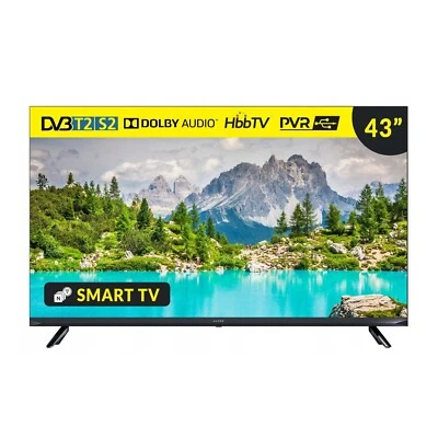 Smart TV 43" Kiano Elegance 4K UHD Android, WiFi, Netflix, HDR, DVB-T2/S2 - Immagine 1 di 4