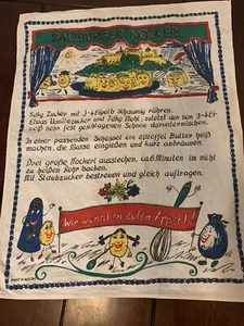 Austria Tea Towel Salzburger Nockerl Recipe - Picture 1 of 5