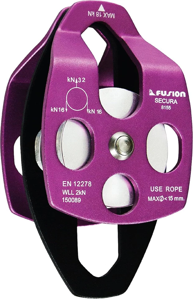 Fusion Climb Secura Double Aluminum Side Swing Pulley Purple (Purple) Foto 1 de 1
