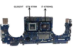 For ASUS ROG GL502VT GL502V i7-6700HQ CPU 8G-RAM GTX970M Laptop Motherboard - Picture 1 of 4