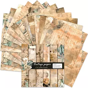 Scrapbook Paper, 24 Sheets Craft Card Making Paper Pad 6X6 Inch Single-Side Prin - Picture 1 of 7