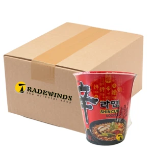 Nong Shim Shin Cup Korean Hot & Spicy Noodle - Case Of 24 Cups - Picture 1 of 3