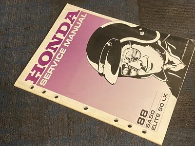 Manual de taller de fábrica OEM Honda Elite 50 LX SA50 1988 Foto 1 de 3
