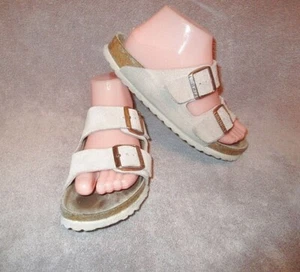 BIRKENSTOCK Arizona SOFT FOOTBED Sandals Size 38 7 CORK Comfort Slide SLIP ON - Picture 1 of 12