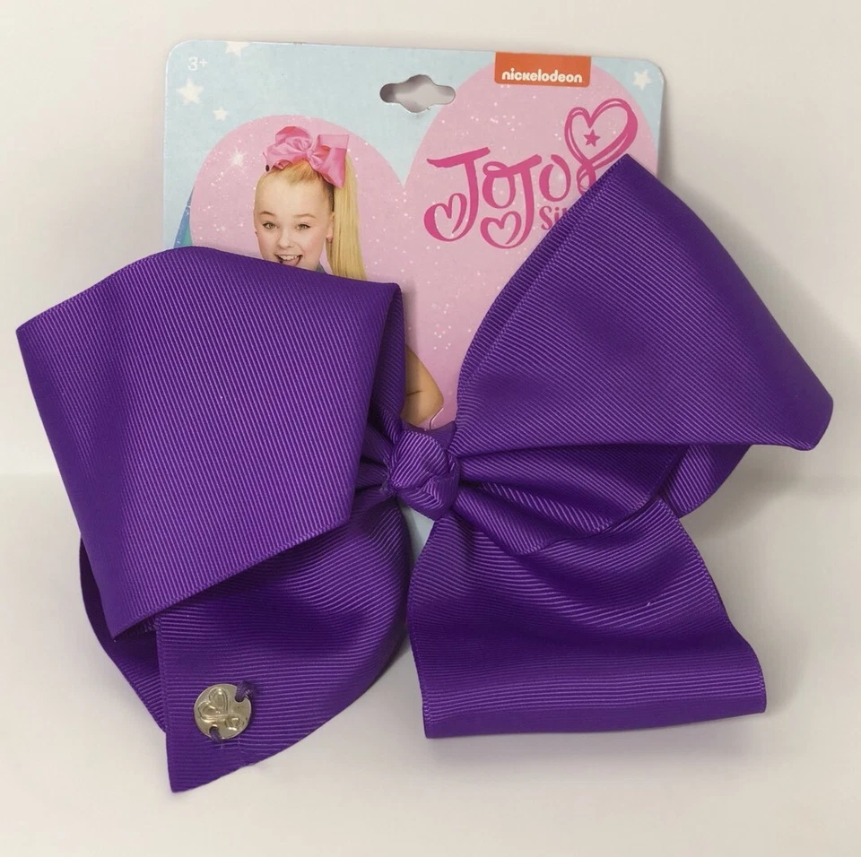 NOVO clipe de laço de cabelo Nickelodeon Jo Jo Siwa grande assinatura dança alegria 7-8" - Imagem 1 de 4