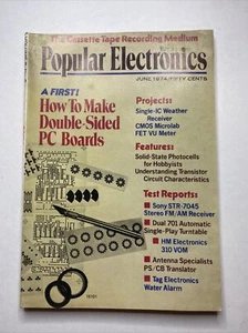 Popular Electronics Magazine June 1974 - Water Damage - Picture 1 of 3