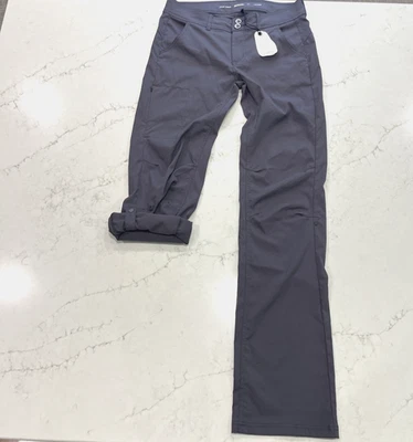 Prana NEW Womens 10 x 36" 10T Tall Halle Pant Roll Leg Stretch Gray Hiking - Image 1 of 4