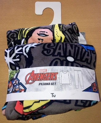 BOYS MARVEL TU PYJAMAS SOFT TOUCH 2-3 YEARS CHRISTMAS BNWT NEW GIFT PRESENT XMAS - Image 1 of 4