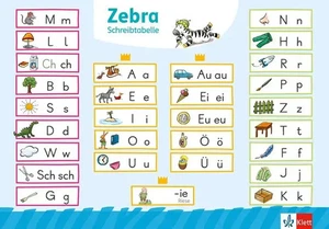 Zebra 1. Schreibtabelle in Druckschrift (VE 10) Klasse 1 | Box | 10 Bde/Tle - Bild 1 von 1