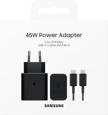 Samsung Original Power Adapter 45 W (EP-T4511) mit USB-C-Kabel - USB-C - Bild 1 von 4