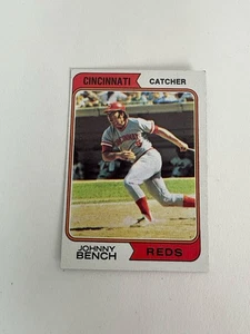 Carta Topps Baseball Johnny Bench 1974 - Card n. 10 - Foto 1 di 3
