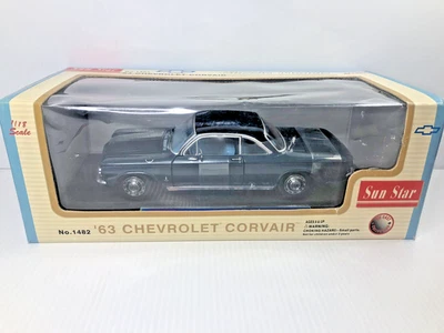 太阳星 1963 雪佛兰 CORVAIR CPE。 原装盒 1: 18 比例全新带盒完整 — 第 1/4 张图片