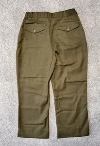 Boy Scouts Pants Youth 20 Green Official Uniform Cargo Twill 30" waist - Picture 1 of 4
