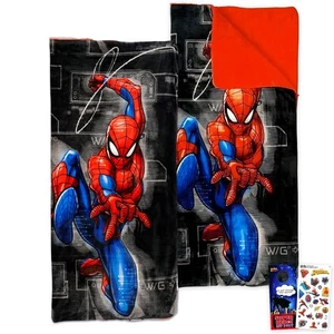 Marvel Spiderman Set Sacco Pigiama per Ragazzi - Confezione da 54x56 Pollici Dormire B... - Foto 1 di 7