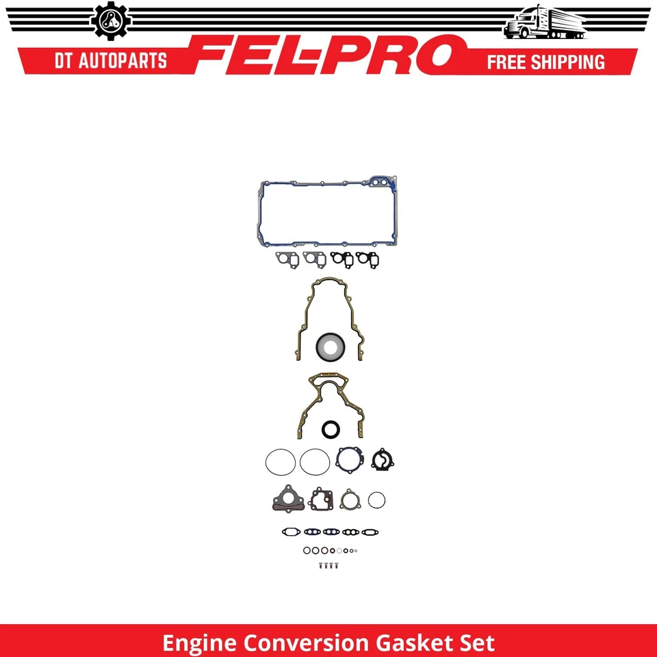 Juego de juntas de conversión de motor Fel-Pro para Chevrolet Silverado 3500 HD 2007-2019 6,0 L Foto 1 de 1