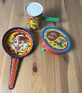 Vintage Tin Noise Maker Lot of 3 - Picture 1 of 13