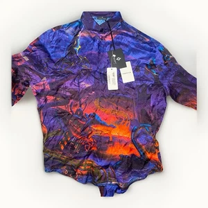 Marcelo Burlon County of Milan Multicolor Shirt XS $930 NWT Designer Luxury￼ - Picture 1 of 10