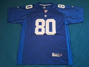 Reebok NFL Onfield Equipment NY Giants Cruz #80 Stitched Blue Jersey Mens Sz 54 - Picture 1 of 7