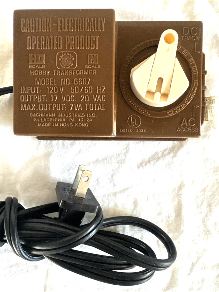 Vintage Bachmann Hobby Train Transformer Model #6607 HO & N Scale Railroading - Image 1 of 4