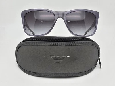 Gafas de sol Emporio Armani EA4002 5062/8G con marco a rayas grises lentes con estuche 55 mm Foto 1 de 4