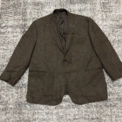 Jos. A. Blazer Traje Abrigo Chaqueta Bank Hombre Marrón 100% Lana, Talla 50 R Foto 1 de 4