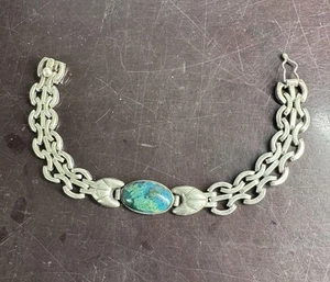 950 Fine Silver Handmade Bracelet – Peru – High-Grade Artisan Jewelry 7.5» - Picture 1 of 5